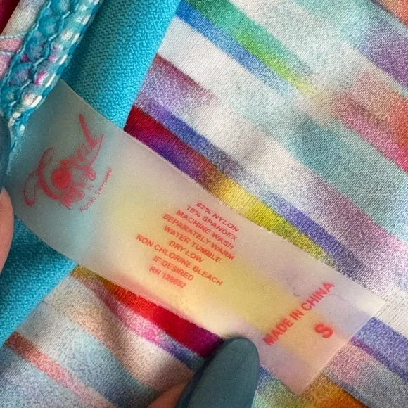 Colorful Striped Bikini Set - Picture 8 of 9